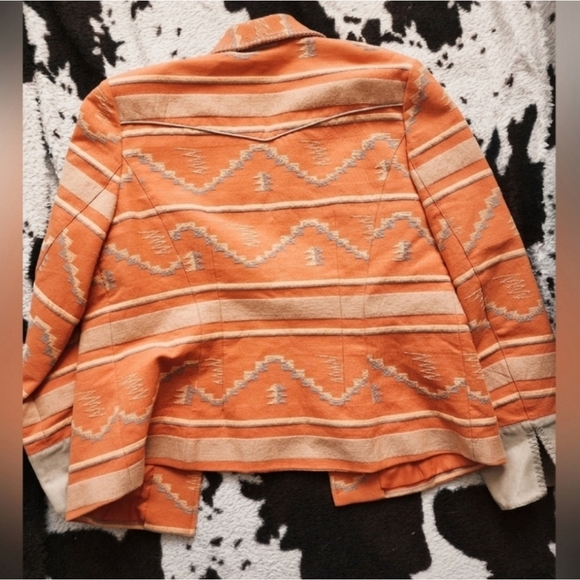 COLDWATER CREEK WOMEN'S 80'S/90'S WESTERN BLAZER - ORANGE - Picture 5 of 15
